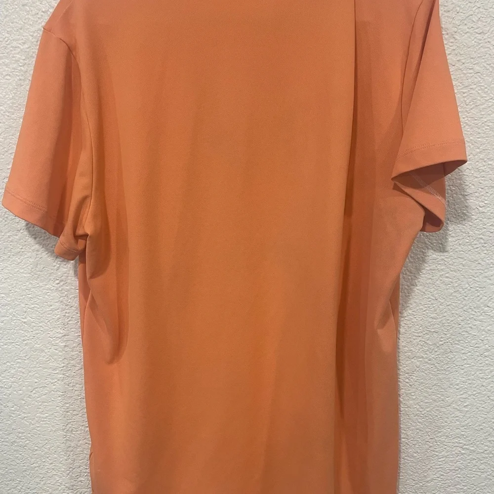 Polo Ralph Lauren RLX Short Sleeve Orange Shirt Mens Wicking Pocket Large